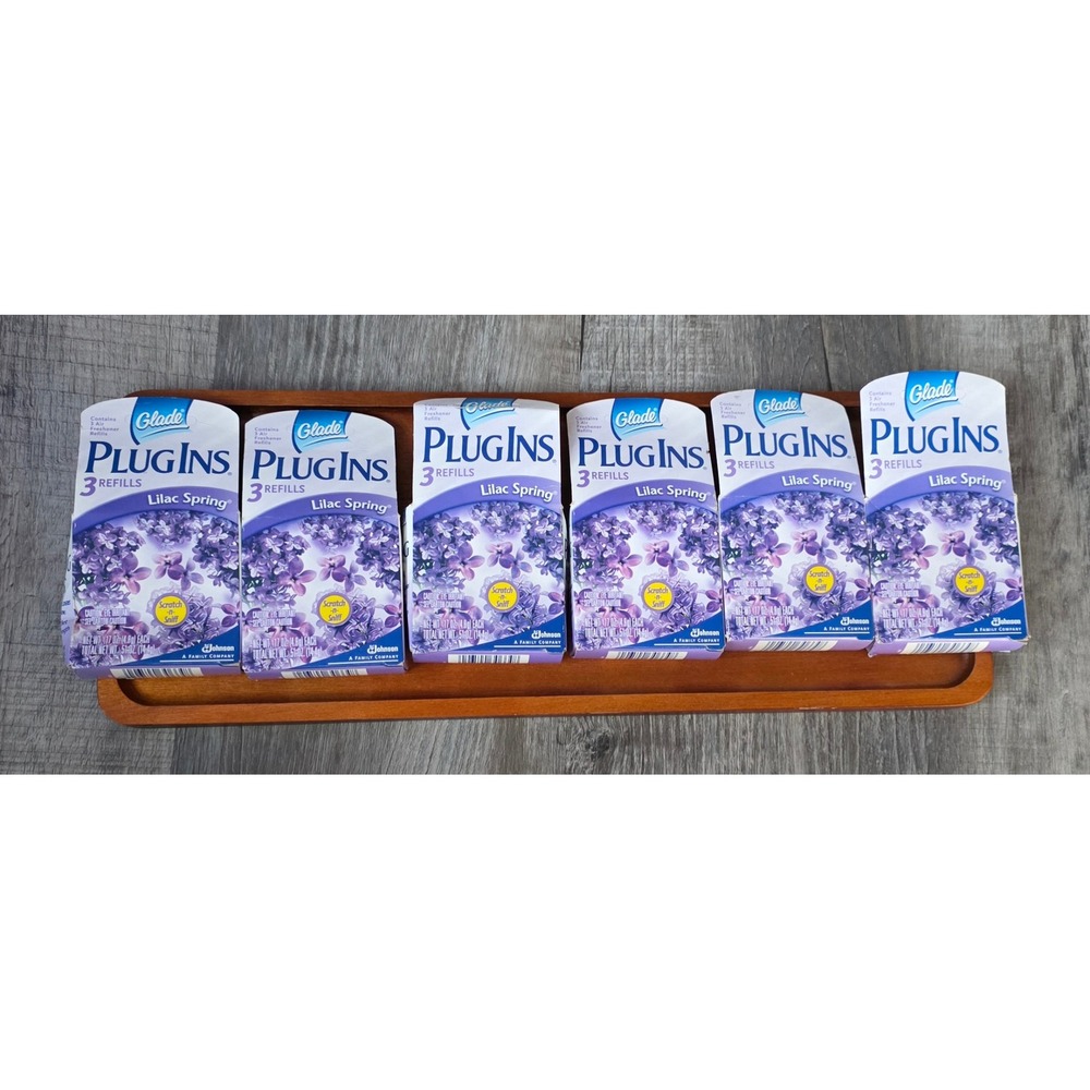 VintageGlade PlugIns Scented Refills Lilac Spring 18 Count Bulk Lot 6 Packs of 3